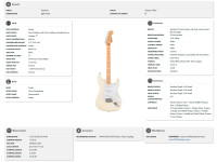 Fender Standard STRAT MN WPG OWT Fender Standard STRAT MN WPG OWT